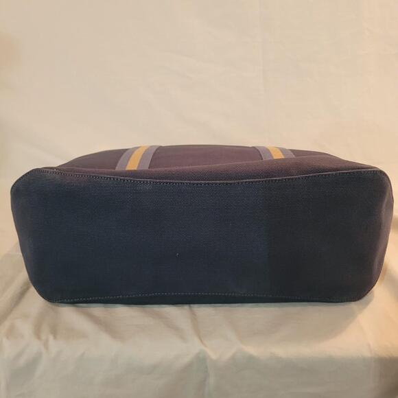 NWOT Coach Ellis Weekender Midnight Blue/Tan Canvas Leather - Picture 8 of 14